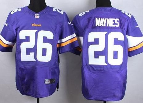 Nike Minnesota Vikings #26 Trae Waynes Purple Stitched NFL Elite Jersey