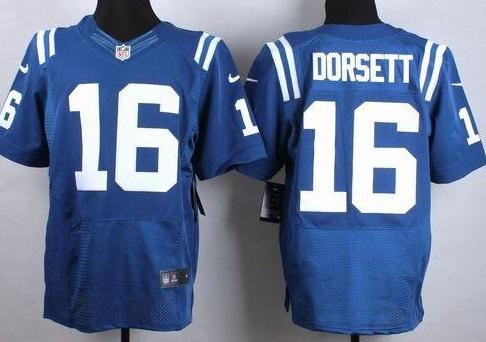 Nike Indianapolis Colts #16 Phillip Dorsett Blue Stitched NFL Elite Jersey