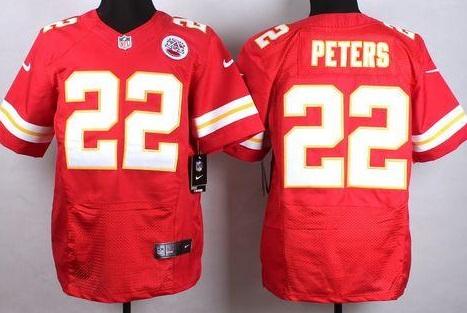 Nike Kansas City Chiefs #22 Marcus Peters Red Team Color Men's Stitched NFL Elite Jersey