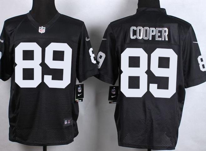 Nike Oakland Raiders #89 Amari Cooper Black Stitched NFL Elite Jersey