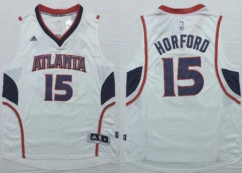 Atlanta Hawks #15 Al Horford White Stitched Revolution 30 NBA Jersey