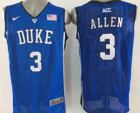 Duke Blue Devils #3 Grayson Allen Blue Stitched Basketball NCAA Jersey