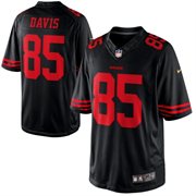 Men's San Francisco 49ers #85 Vernon Davis Nike Black Limited Alternate Jersey