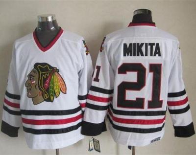 Chicago Blackhawks #21 Stan Mikita White CCM Throwback Stitched NHL Jersey Chicago Blackhawks #21 Stan Mikita White CCM Throwback Stitched NHL Jersey