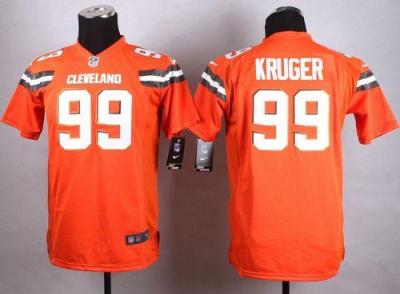 Youth Nike Cleveland Browns #99 Paul Kruger Orange Stitched NFL Jersey