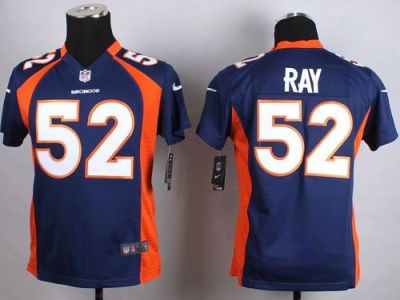 Youth Nike Denver Broncos #52 Shane Ray Blue Stitched NFL Jersey