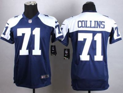 Youth Nike Dallas Cowboys #71 La'el Collins Navy Blue Thanksgiving Stitched NFL Jersey