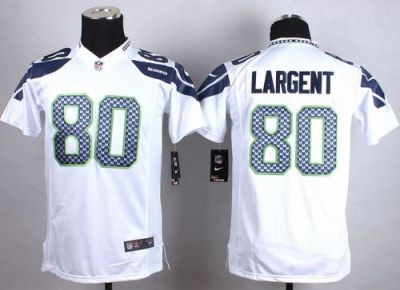 Youth Nike Seattle Seahawks #80 Steve Largent White Stitched NFL Jersey