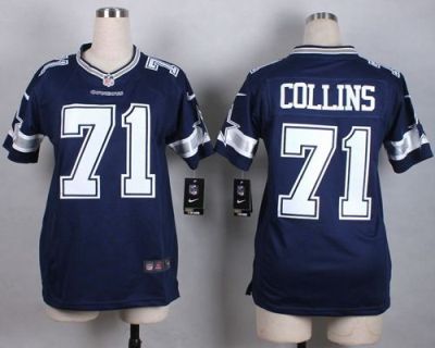 Women's Nike Dallas Cowboys #71 La'el Collins Blue Team Color Stitched NFL Jersey