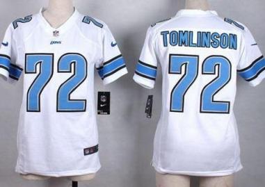 Women's Nike Detroit Lions #72 Laken Tomlinson White Stitched NFL Jersey