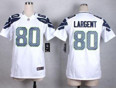 Women's Nike Seattle Seahawks #80 Steve Largent White Stitched NFL Jersey