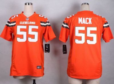 Women's Nike Cleveland Browns #55 Alex Mack Orange Stitched NFL Jersey