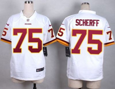 Women's Nike Washington Redskins #75 Brandon Scherff White Stitched NFL Jersey