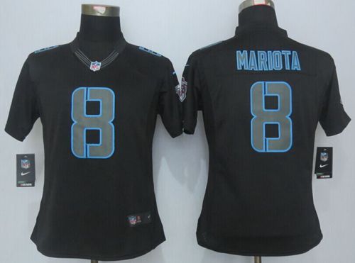 Women's Nike Tennessee Titans #8 Marcus Mariota Black Impact NFL Limited Jersey