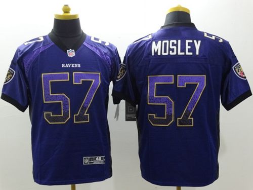 Nike Baltimore Ravens #57 C.J. Mosley Purple NFL Elite Drift Fashion Jersey