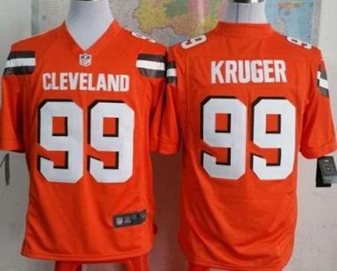 Nike Cleveland Browns #99 Paul Kruger Orange Stitched NFL Game Jersey