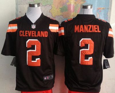 Nike Cleveland Browns #2 Johnny Manziel Brown Stitched NFL Game Jersey