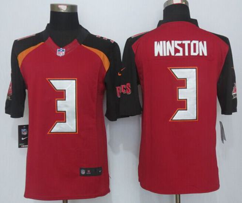 Nike Tampa Bay Buccaneers #3 Jameis Winston Red NFL Limited Jersey