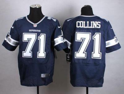Nike Dallas Cowboys #71 La'el Collins Blue NFL Elite Jersey