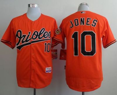 Baltimore Orioles #10 Adam Jones Orange Cool Base Stitched Baseball Jersey