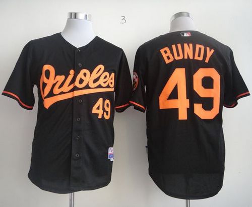 Baltimore Orioles #49 Dylan Bundy Black Cool Base Stitched Baseball Jersey