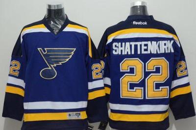 St. Louis Blues #22 Kevin Shattenkirk Light Blue Home Stitched NHL Jersey