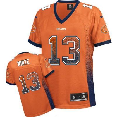Women's Nike Chicago Bears #13 Kevin White Orange NFL Elite Drift Fashion Jersey