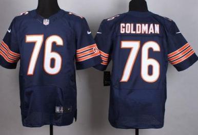 Nike Chicago Bears #76 Eddie Goldman Blue Stitched NFL Elite Jersey