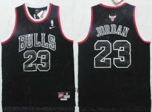 Chicago Bulls #23 Michael Jordan Black Stitched NBA Jersey