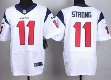 Nike Houston Texans #11 Jaelen Strong White Men's Stitched NFL Elite Jersey