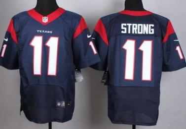 Nike Houston Texans #11 Jaelen Strong Blue Stitched NFL Elite Jersey