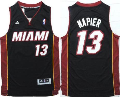 Miami Heat #13 Shabazz Napier Black Stitched NBA Jersey