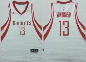Houston Rockets #13 James Harden White Revolution 30 Swingman NBA Jerseys New Style