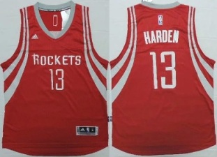 Houston Rockets #13 James Harden Red Revolution 30 Swingman NBA Jerseys New Style