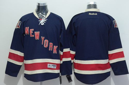 New York Rangers Blank Navy Blue Stitched NHL Jersey
