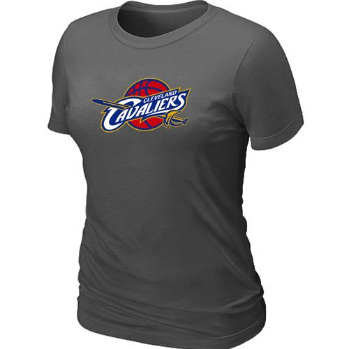 Women's Cleveland Cavaliers Big & Tall Primary Logo Dark Grey NBA T-Shirt