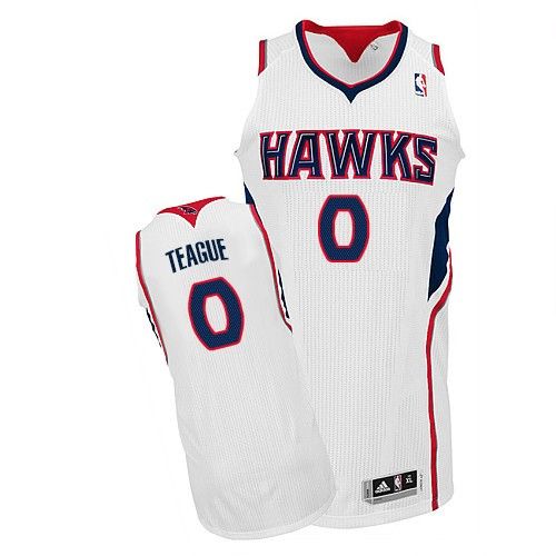 Atlanta Hawks #0 Jeff Teague White Stitched NBA Jersey