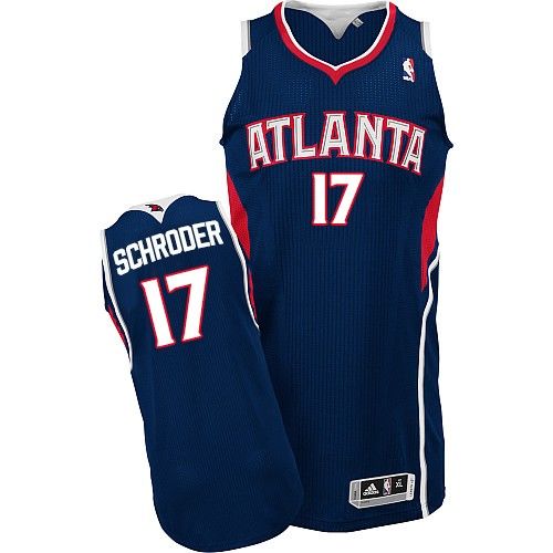 Atlanta Hawks #17 Dennis Schroder Blue Stitched NBA Jersey