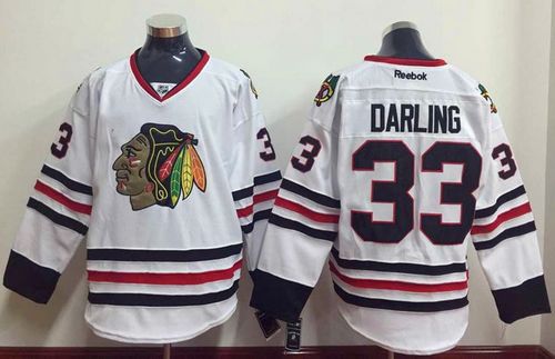 Chicago Blackhawks #33 Scott Darling White Stitched NHL Jersey
