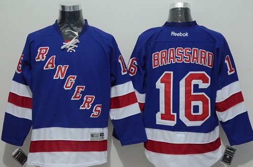 New York Rangers #16 Derick Brassard Blue Stitched NHL Jersey