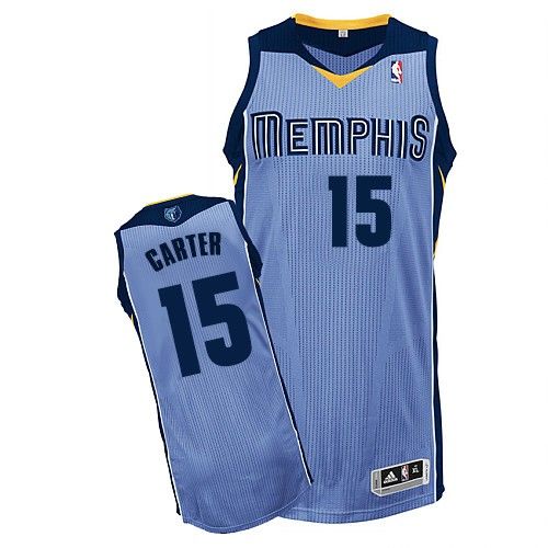 Memphis Grizzlies #15 Vince Carter Light Blue Stitched NBA Jersey