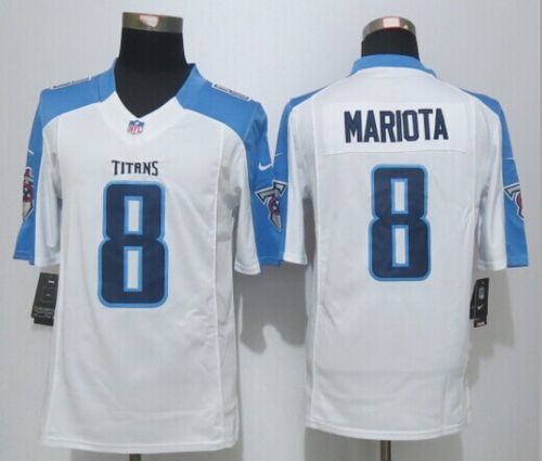 Nike Tennessee Titans #8 Marcus Mariota White NFL Limited Jersey