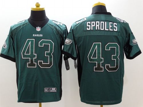 Nike Philadelphia Eagles #43 Darren Sproles Green NFL Elite Drift Fashion Jersey
