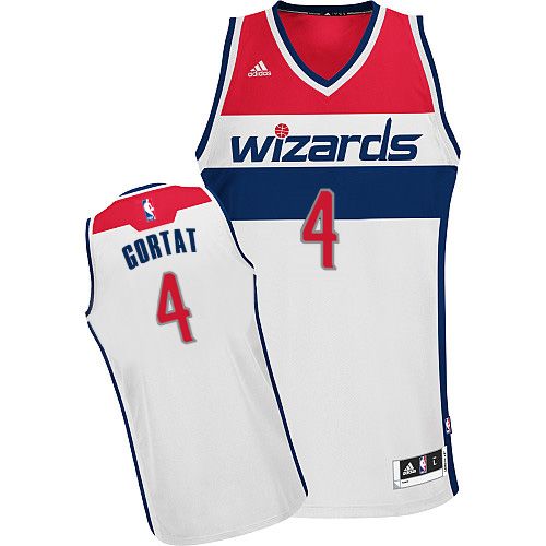 Washington Wizards #4 Marcin Gortat White Stitched NBA Jersey
