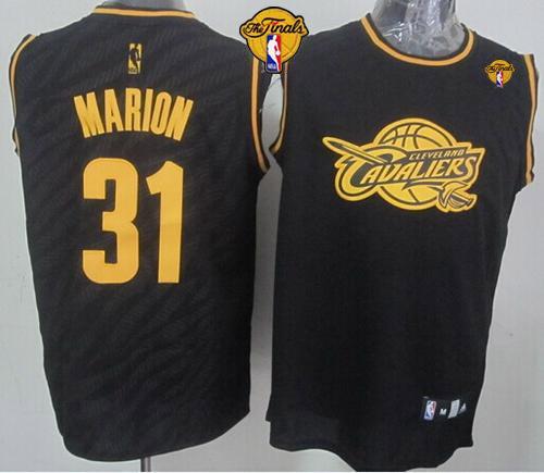 Cavaliers #31 Shawn Marion Black Precious Metals Fashion The Finals Patch Stitched NBA Jersey