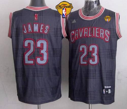 Cavaliers #23 LeBron James Black Rhythm Fashion The Finals Patch Stitched NBA Jersey