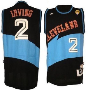 Cavaliers #2 Kyrie Irving Black ABA Hardwood Classic Fashion The Finals Patch Stitched NBA Jersey