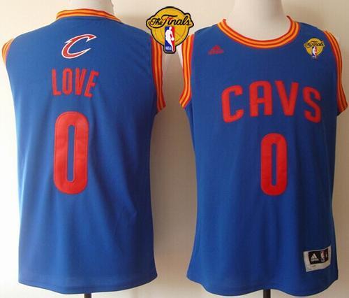 Cavaliers #0 Kevin Love Light Blue The Finals Patch Stitched Revolution 30 NBA Jersey
