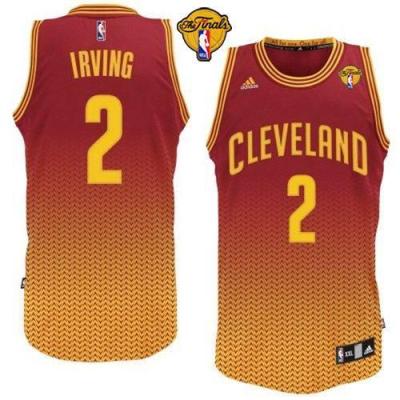 Cavaliers #2 Kyrie Irving Red Resonate Fashion Swingman The Finals Patch Stitched NBA Jersey