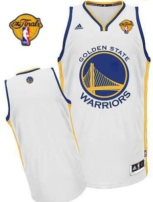 Warriors Blank White The Finals Patch Stitched Revolution 30 NBA Jersey